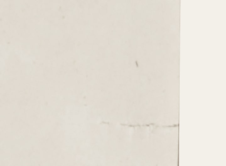 Vintage Mid-Century French Pencil Portrait of Gentleman's Face in Graphite on Paper